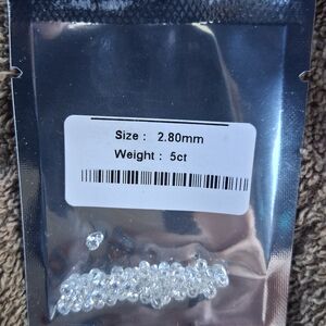 2.8mm 5ctw VVS Moissanite 60 Pieces $180 Free SHIPPING